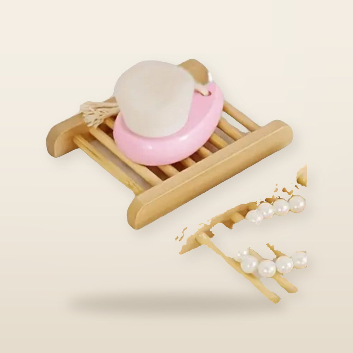 Ecological bamboo soap dish