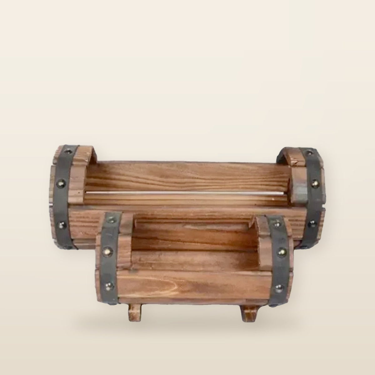 Pot de Fleur en Bois pour Extérieur - Décor de Jardin et Bureau