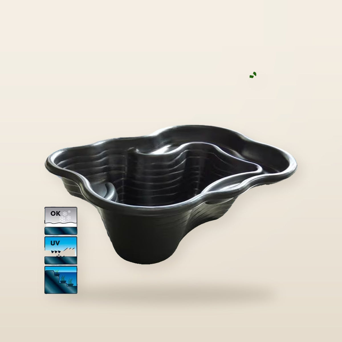 Bassin préformé de jardin 150 L IRIS SI