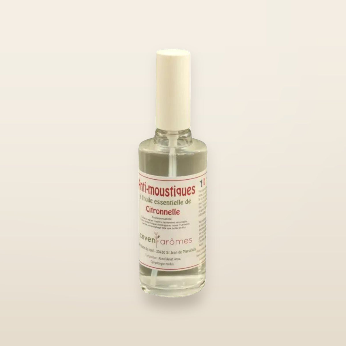 Kraftvolles natürliches Mückenschutzmittel Citronella – Céven'Arômes – 50 ml Spray