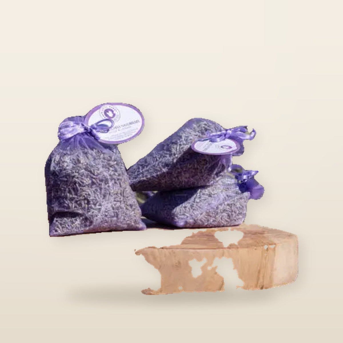 Sachet de fleurs séchées Organza violet - Nicolosi Créations