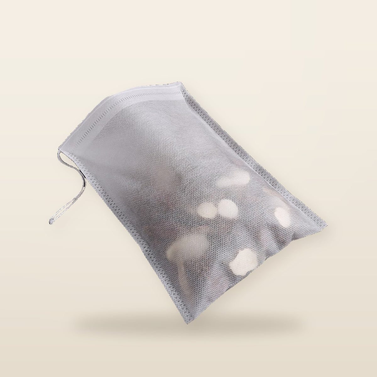 Sachets de Thé Jetables en Tissu – 100 Pièces avec Cordon Scellé à Chaud