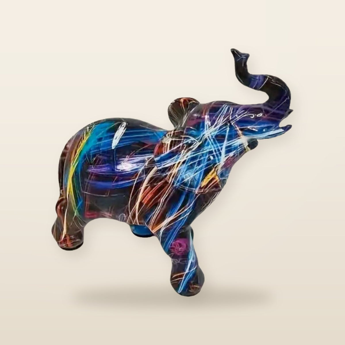 Resin heart-shaped sculpture