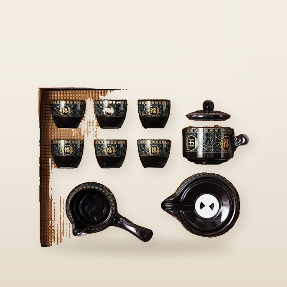 Imitation Stone Pottery Teapot – The Harmony of Tea and Nature