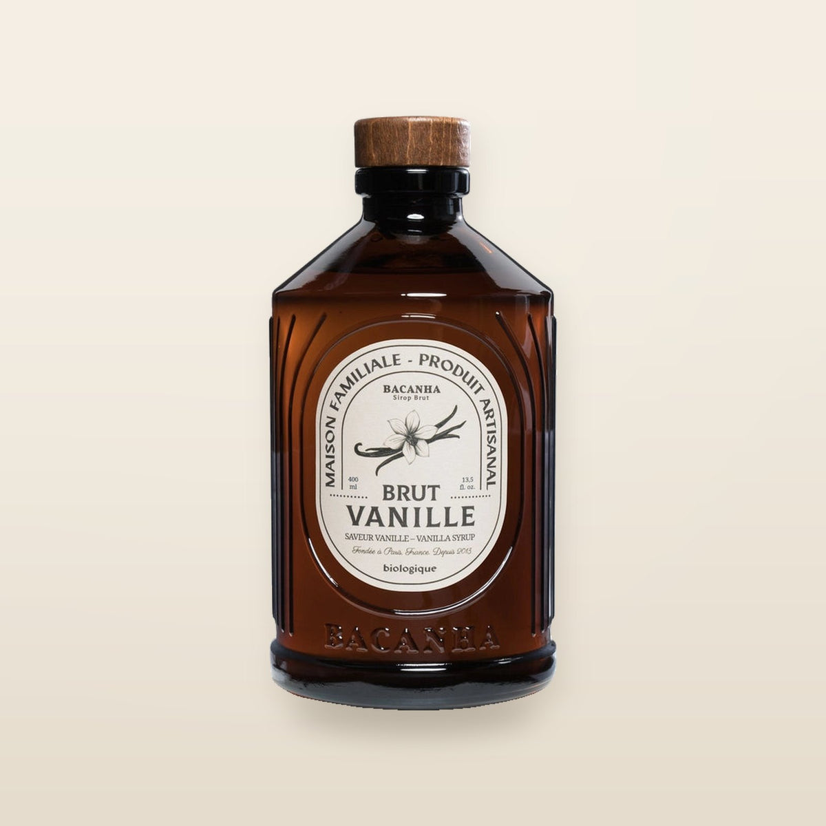 Sirop de Vanille Brut Biologique – 400 ml