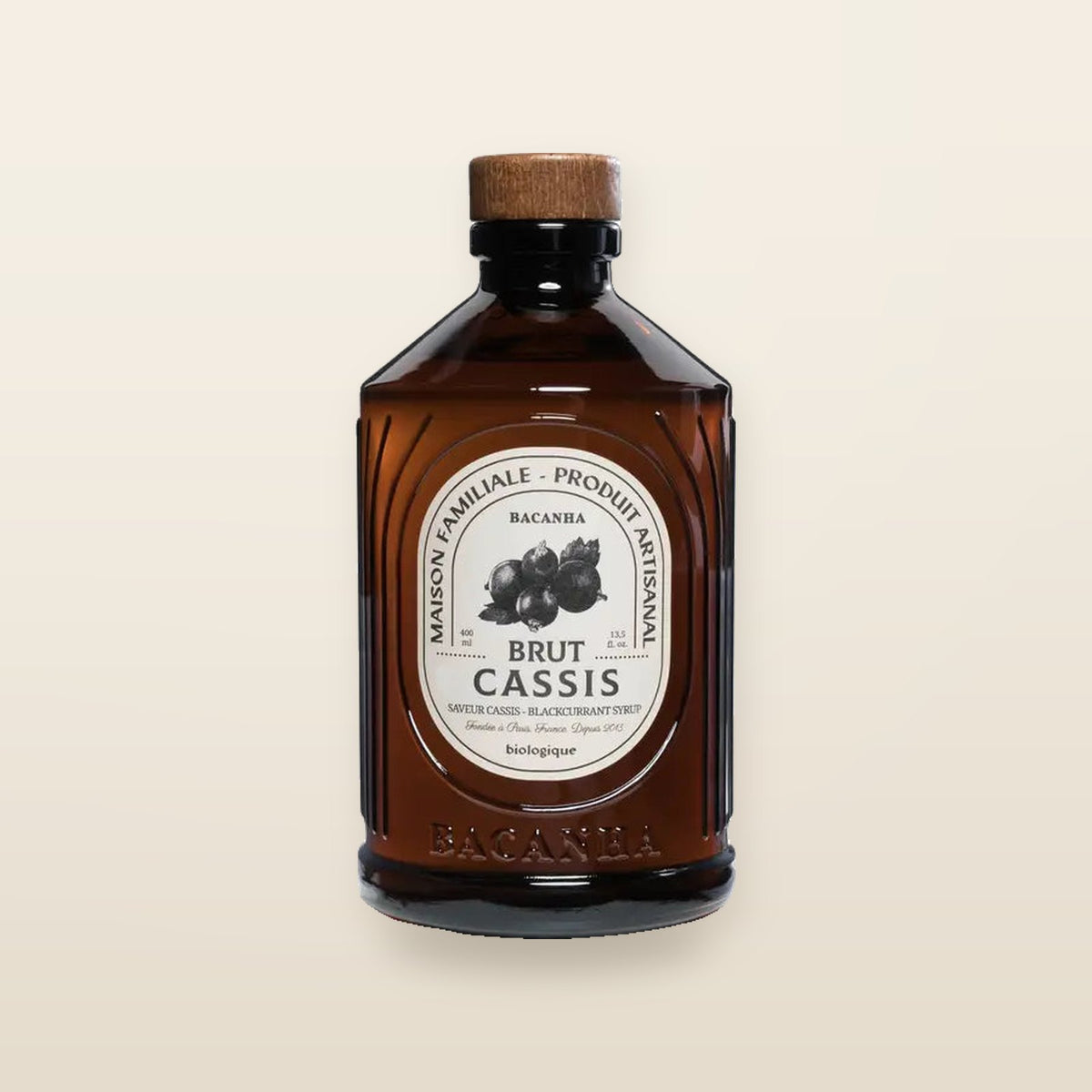 Bio-Rohsirup aus schwarzen Johannisbeeren - 400 ml