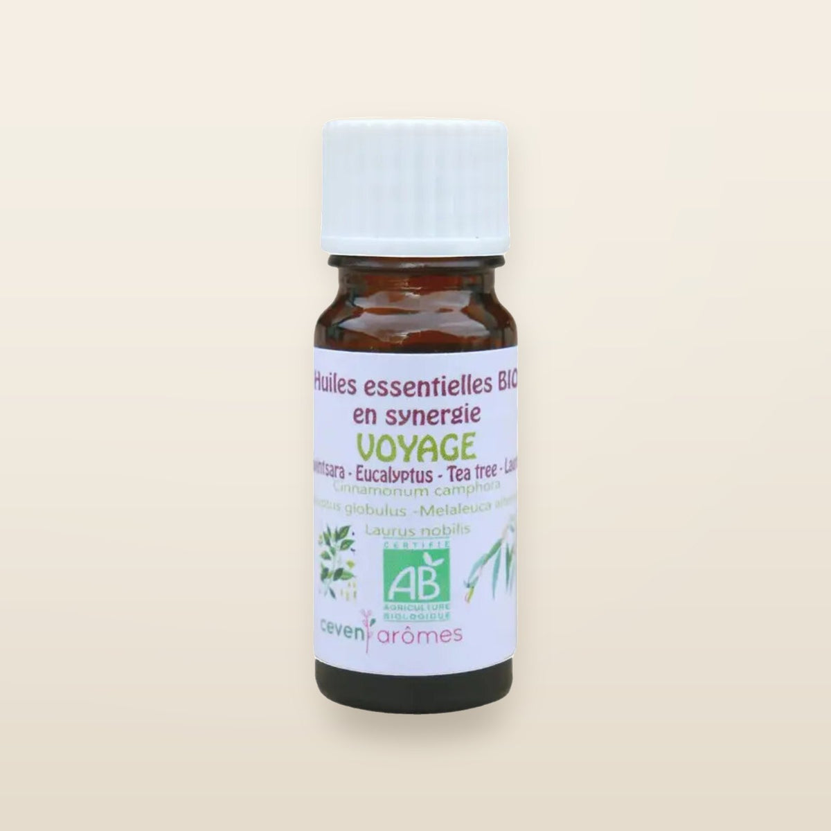 ORGANIC Synergy Ravintsara Eucalyptus Tea Tree Laurel - Céven'Arômes