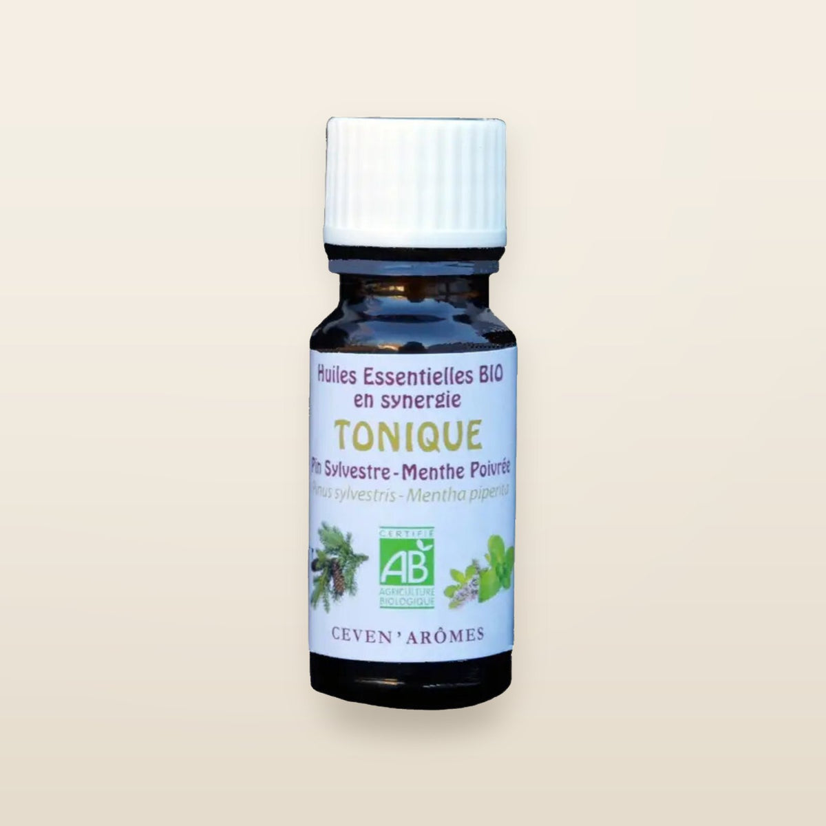 Synergie BIO Tonique Pin Sylvestre Menthe poivrée - Céven’Arômes