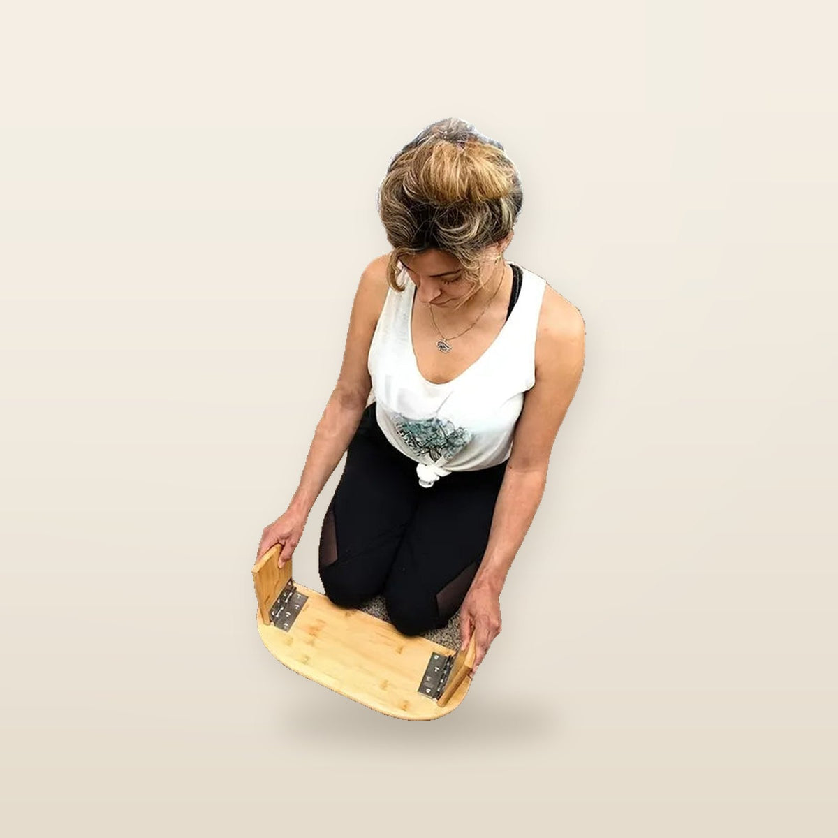 Tabouret de Méditation Ergonomique en Bambou – Pour Yoga, Pilates & Relaxation