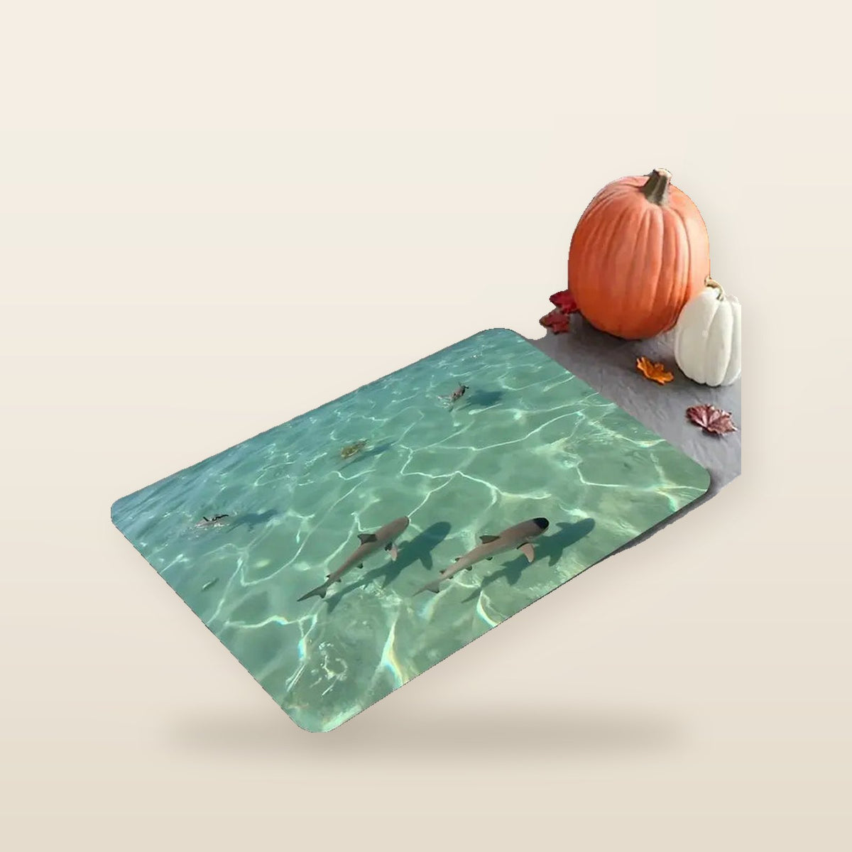 Tapis de Bain Ludique Sharky – Séchage Rapide & Sécurité Optimale
