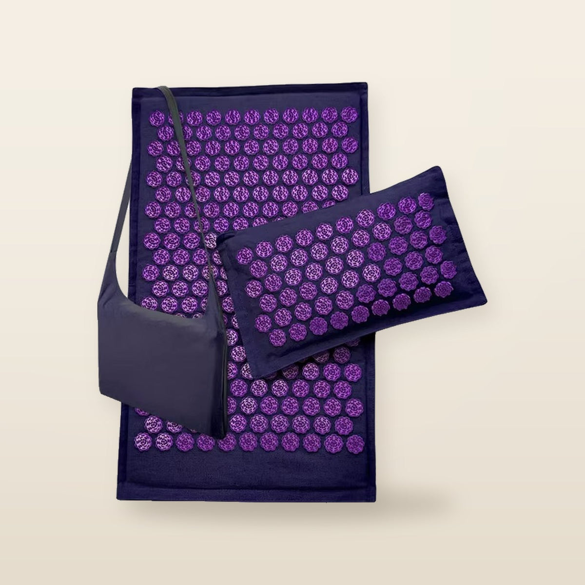 Tapis d’acupression en lin – Picots de massage et relaxation