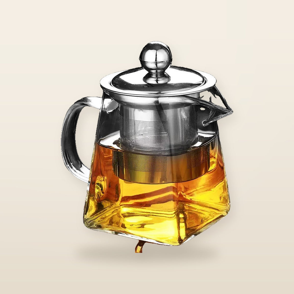 Glass teapot with infuser