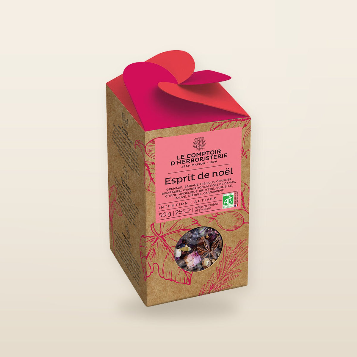 Tisane bio esprit de Noël - 50 g – Comptoir d’Herboristerie