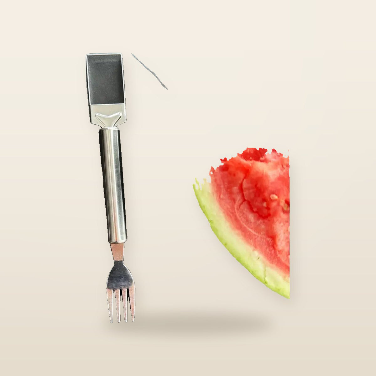 Trancheur de Pastèque & Melon 2-en-1 – Couteau & Fourchette