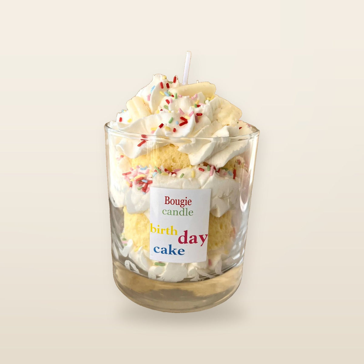 Geburtstagskerze 280 g Cupcake Vanille - Savonnerie de Bormes
