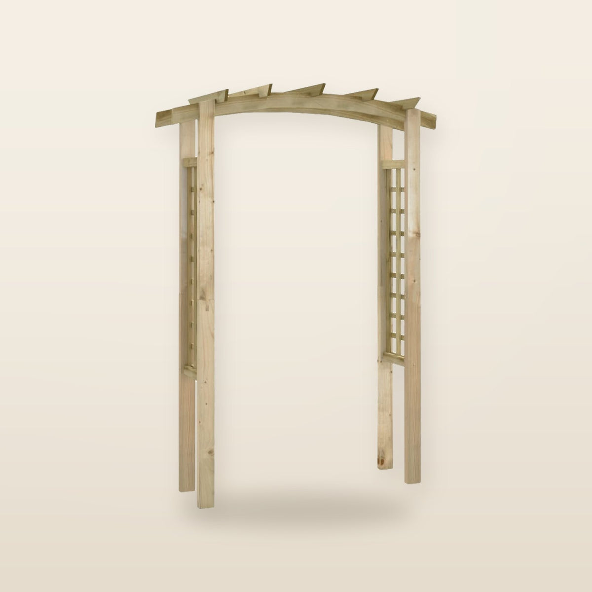 Voûte en Treillis en Bois de Pin Imprégné – 150 × 60 × 210 cm