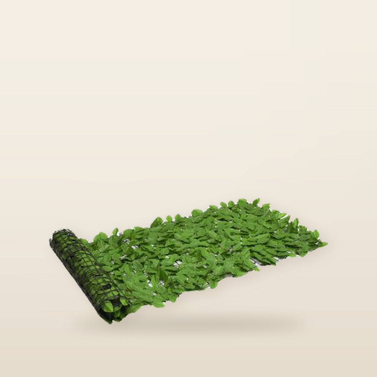 Balcony privacy screen with green leaves