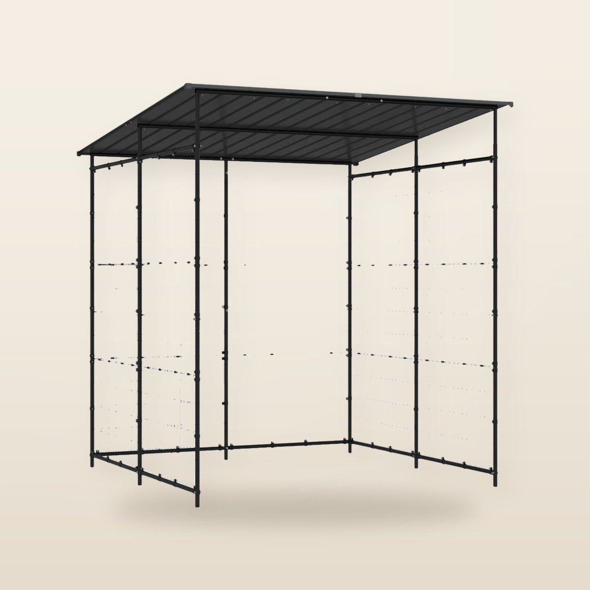 Abri à Vélos en Acier Noir 190 × 190 – Robuste & Sécurisé