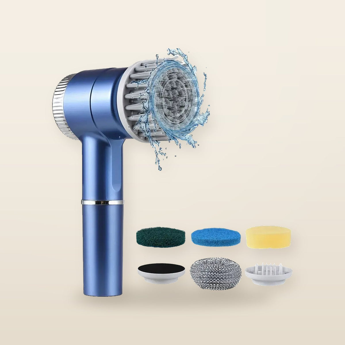 Brosse rotative sans fil – 3 vitesses, rechargeable USB