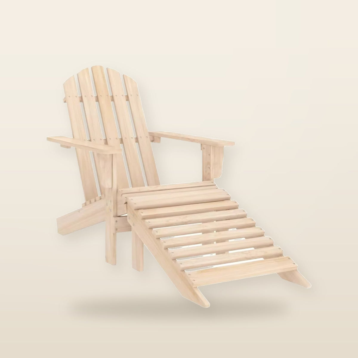 Chaise Adirondack avec Repose-Pieds et Table