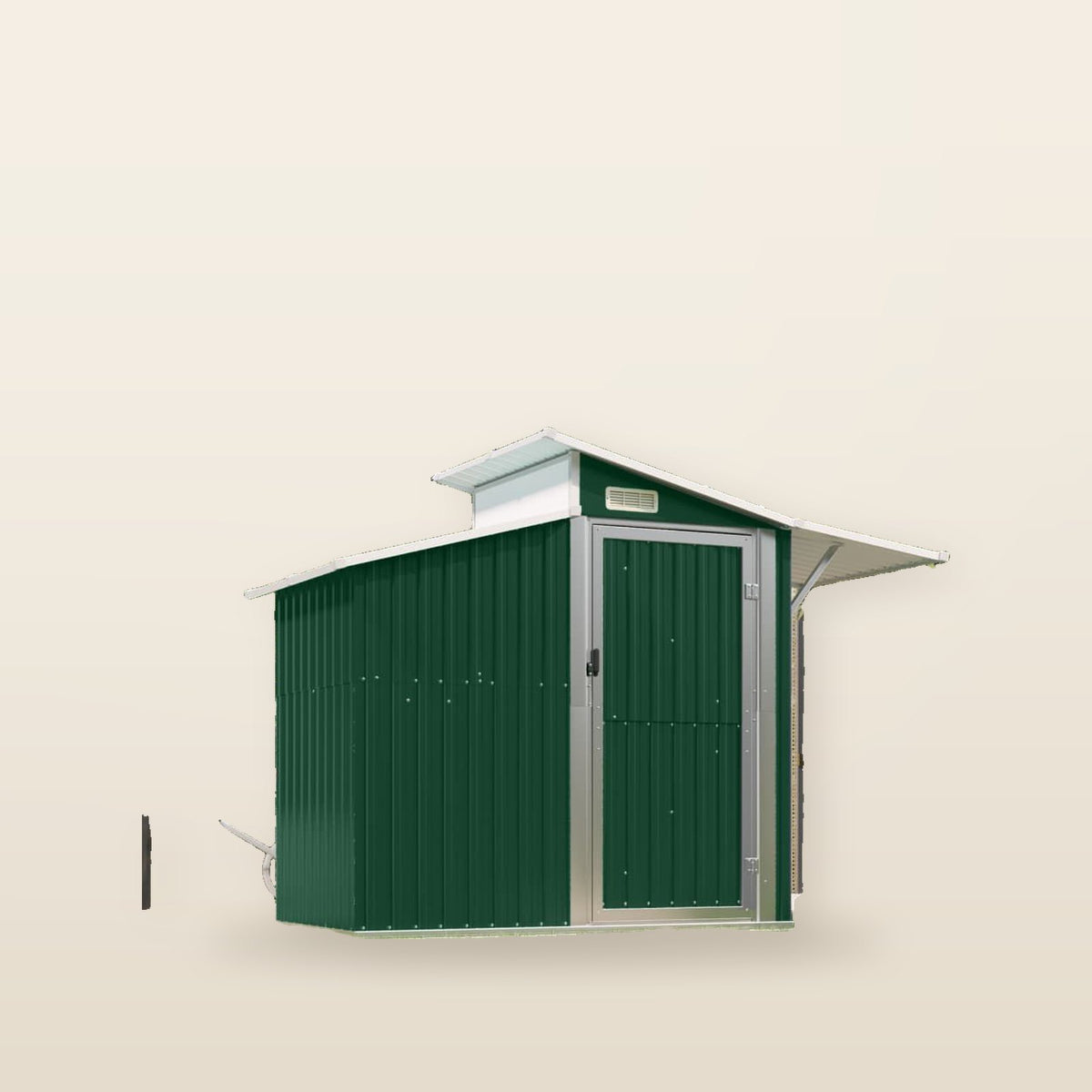 Abri de jardin acier galvanisé 270 × 130 × 208,5cm Vert