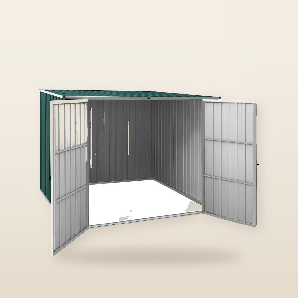 Abri de jardin acier galvanisé 195 × 198 × 159cm Vert