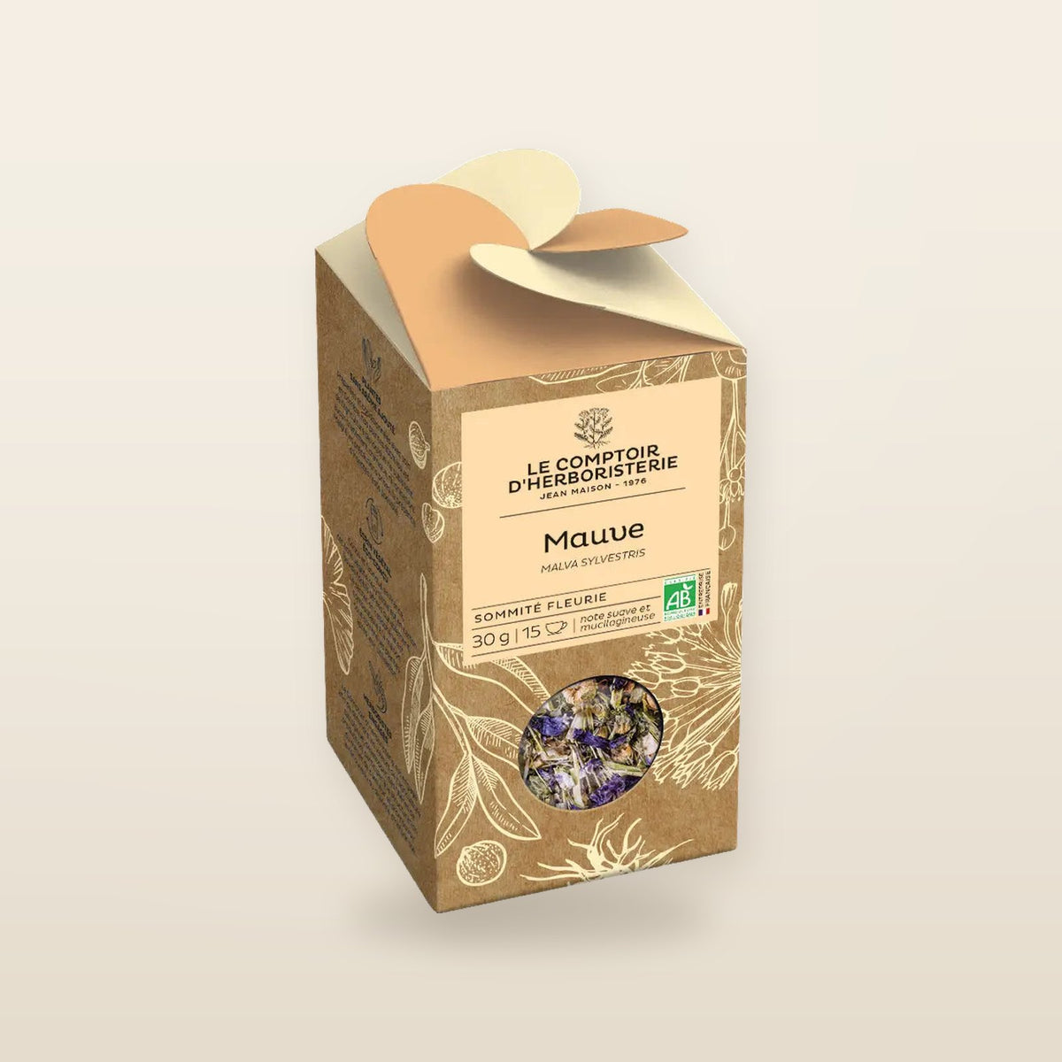 Organic Mallow Infusion Flowering Top 30g – A Soothing and Softening Infusion 