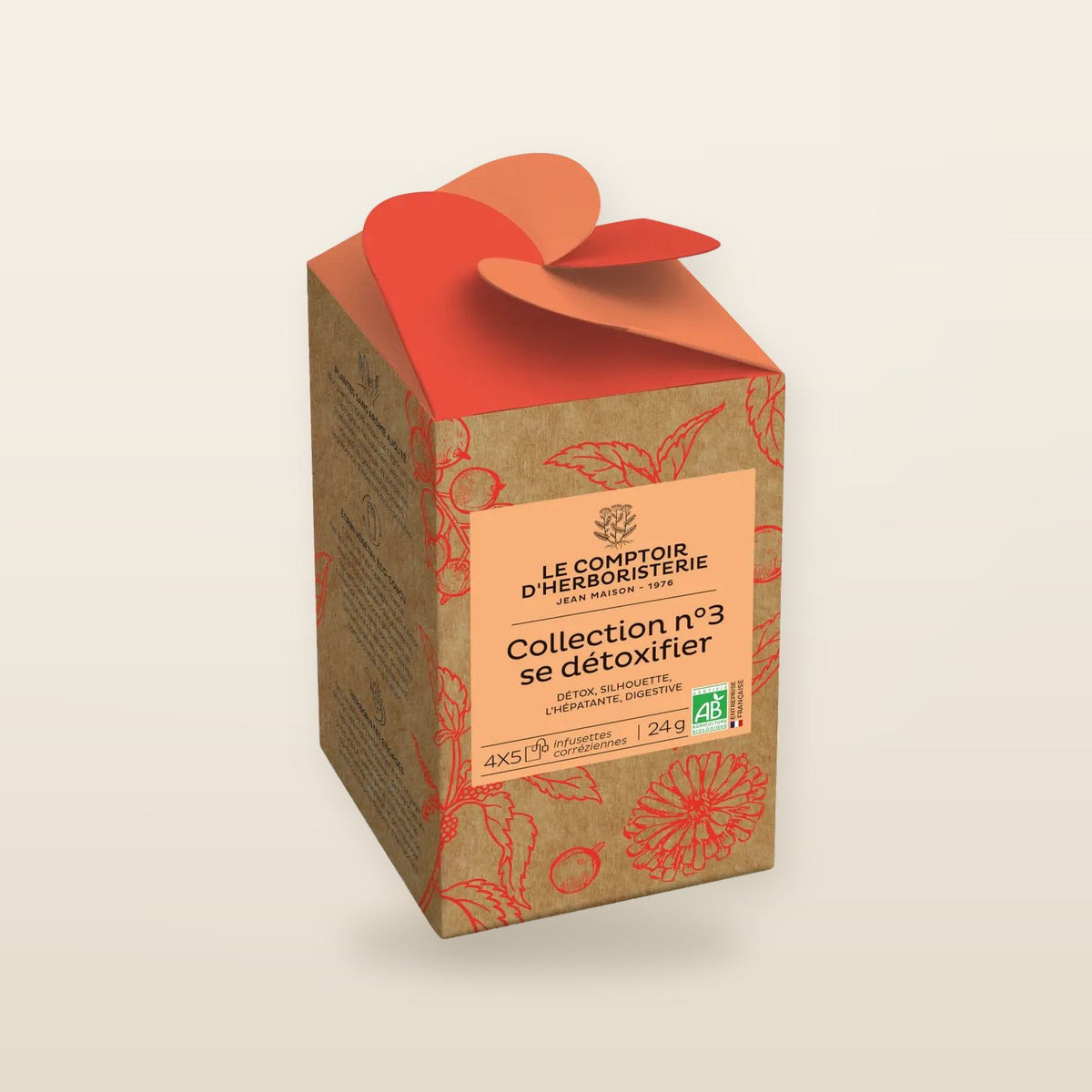 COLLECTION N°3 SE DETOXIFIER 4 × 5 INFUSETTES BIO /INFUSION – Comptoir d’Herboristerie