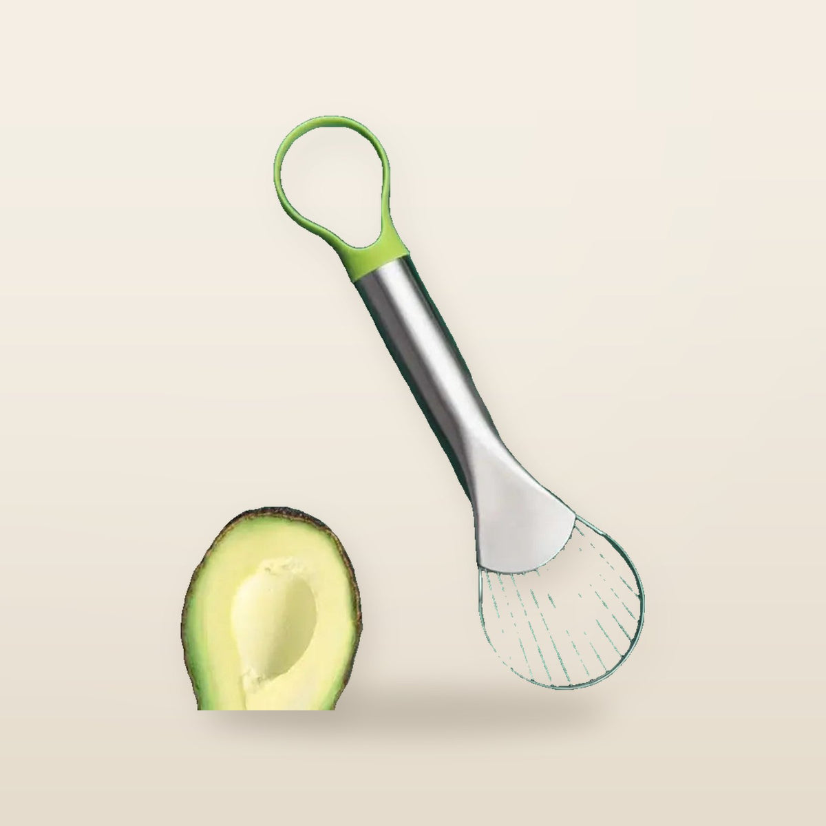 Coupe-Avocat & Dénoyauteur 2-en-1 – Outil de Cuisine