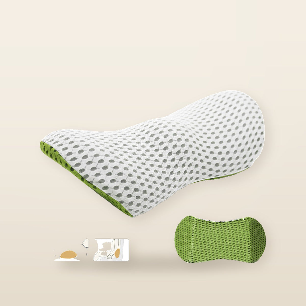 Coussin à Mémoire de Forme Respirant - Confort et Ergonomie pour Votre Siège
