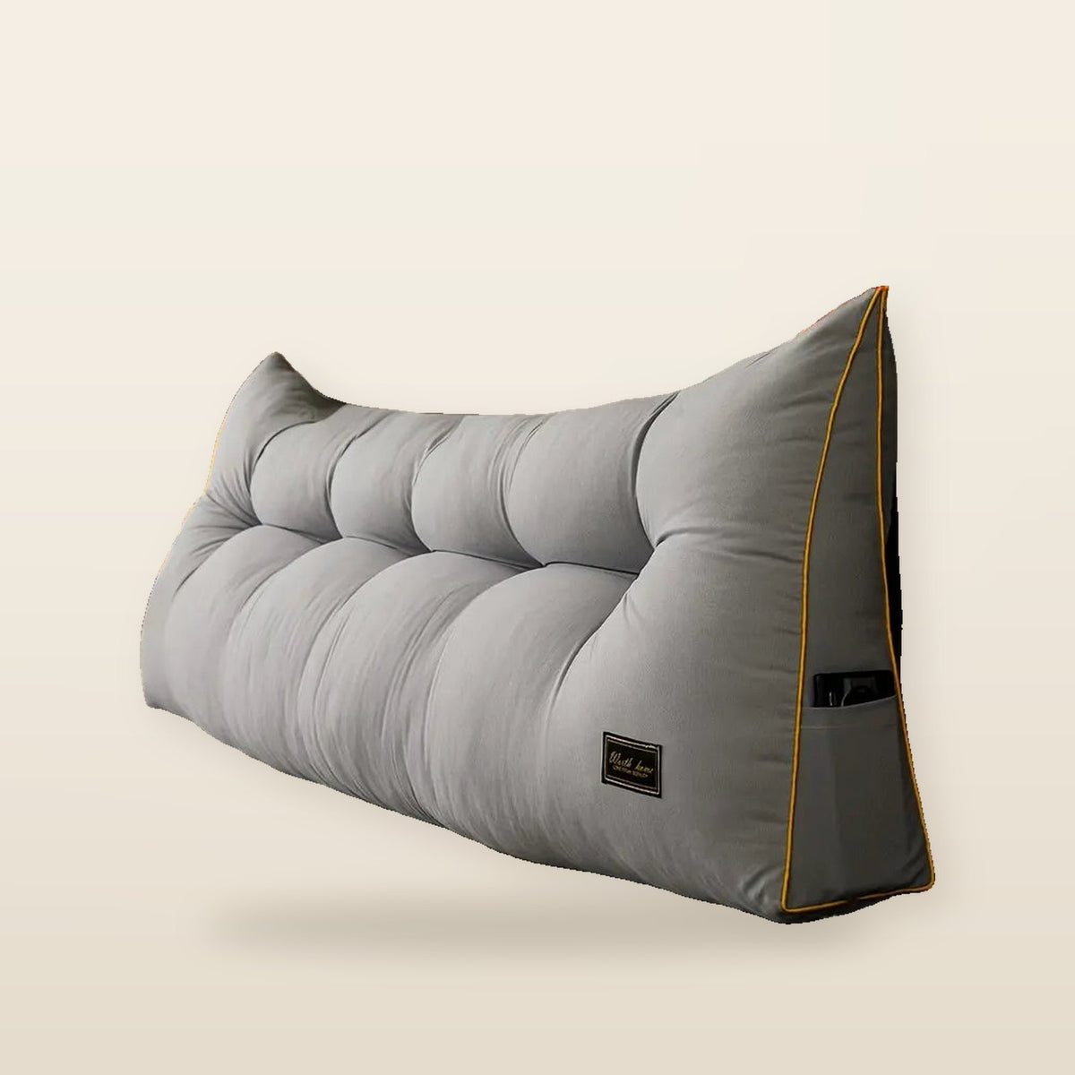 Coussin de Tête en Peluche Gris
