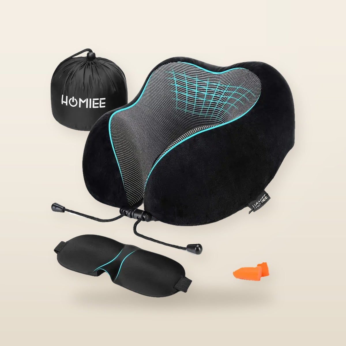 Coussin de Voyage Nuque à Mémoire de Forme
