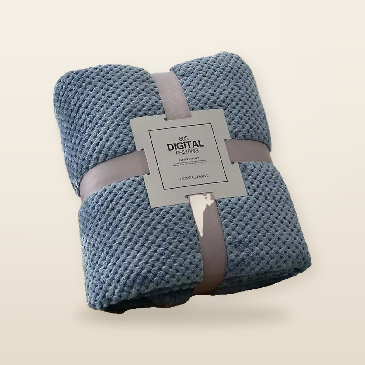 Plaid à carreaux en fausse fourrure – Couverture douce pour lit et canapé