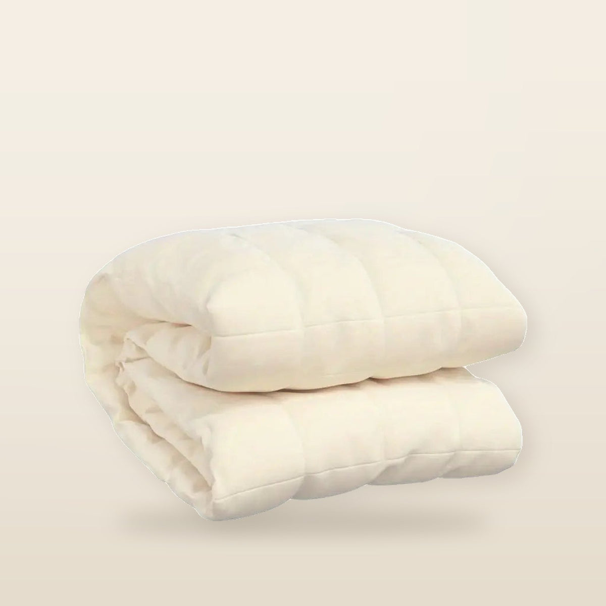 Leichte Creme Gewichtsdecke 140x200 cm 6 kg