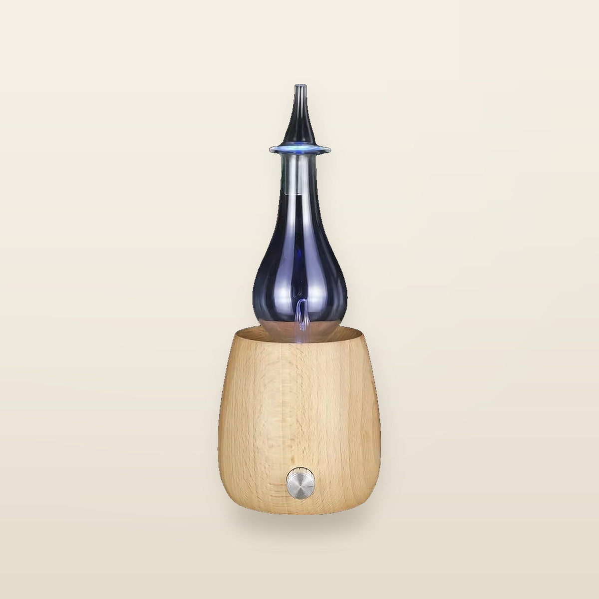 Diffuseur d’Huiles Essentielles en Bois Massif & Verre