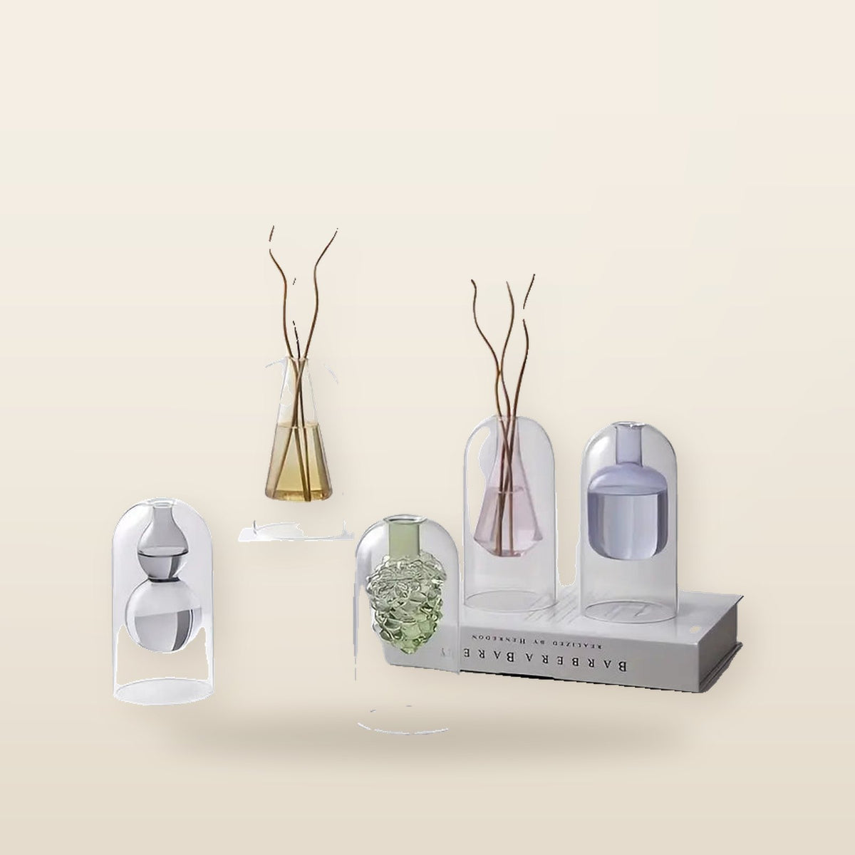Diffuseur d’Aromathérapie en Verre – Vase Décoratif