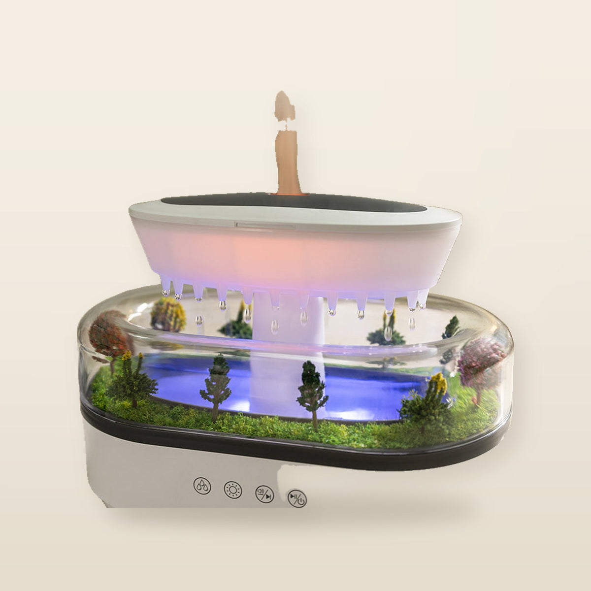 Diffuseur Raindrop™ – Humidificateur d’Ambiance Méditatif
