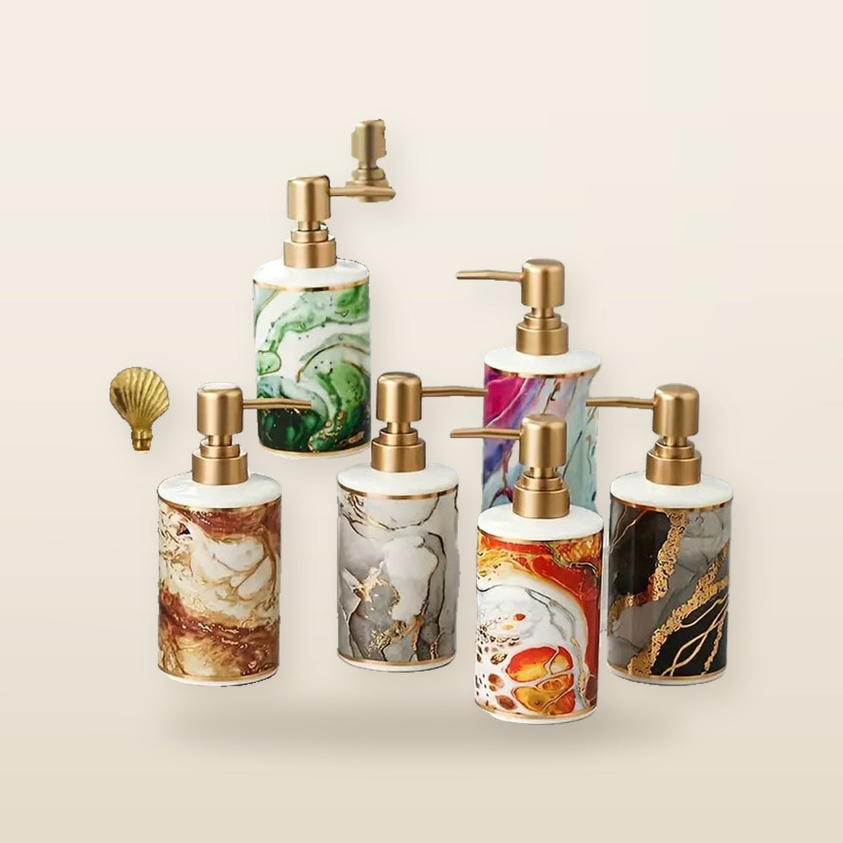 Distributeur de Savon Liquide en Céramique – 6 styles