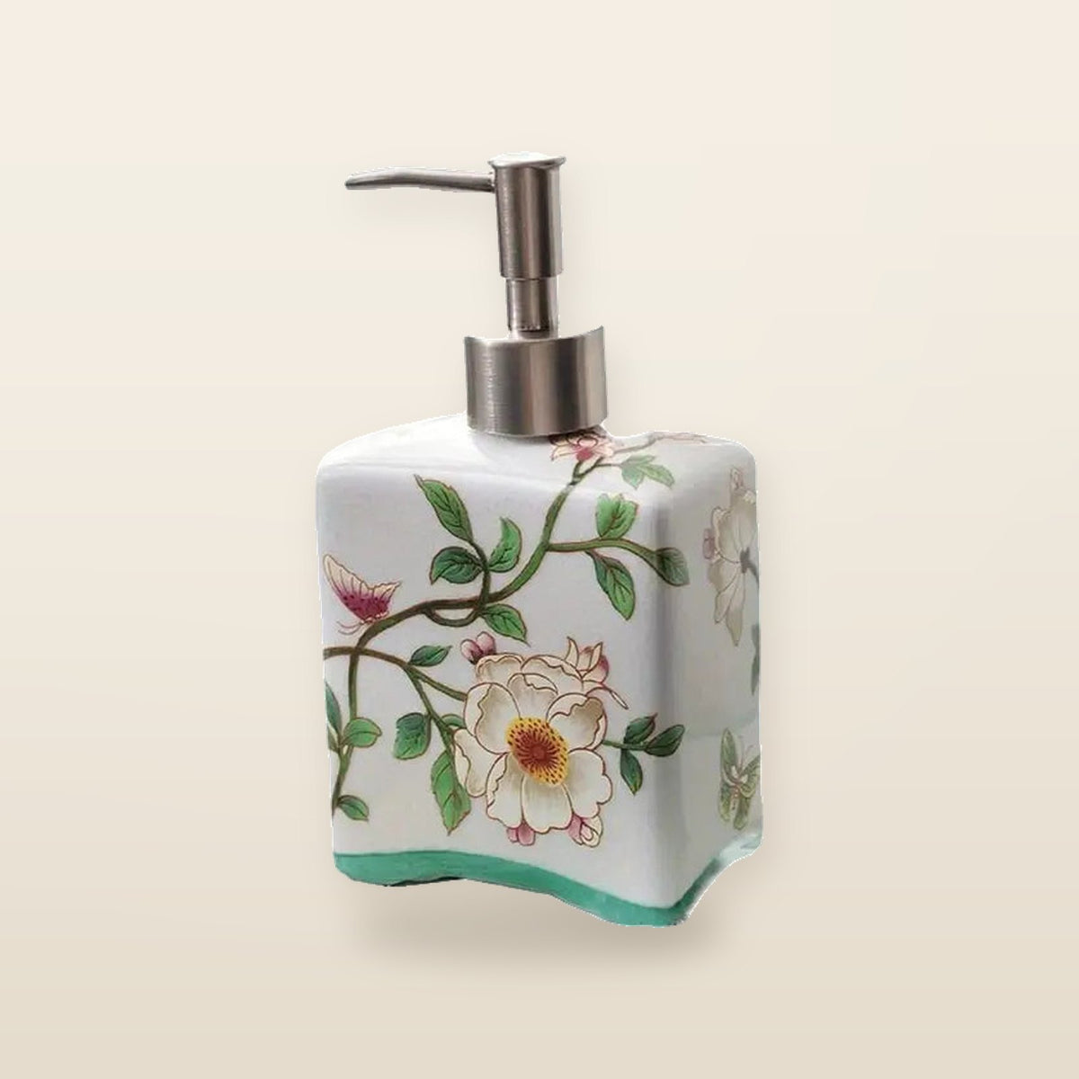 Distributeur de savon vintage en céramique – 410 ml
