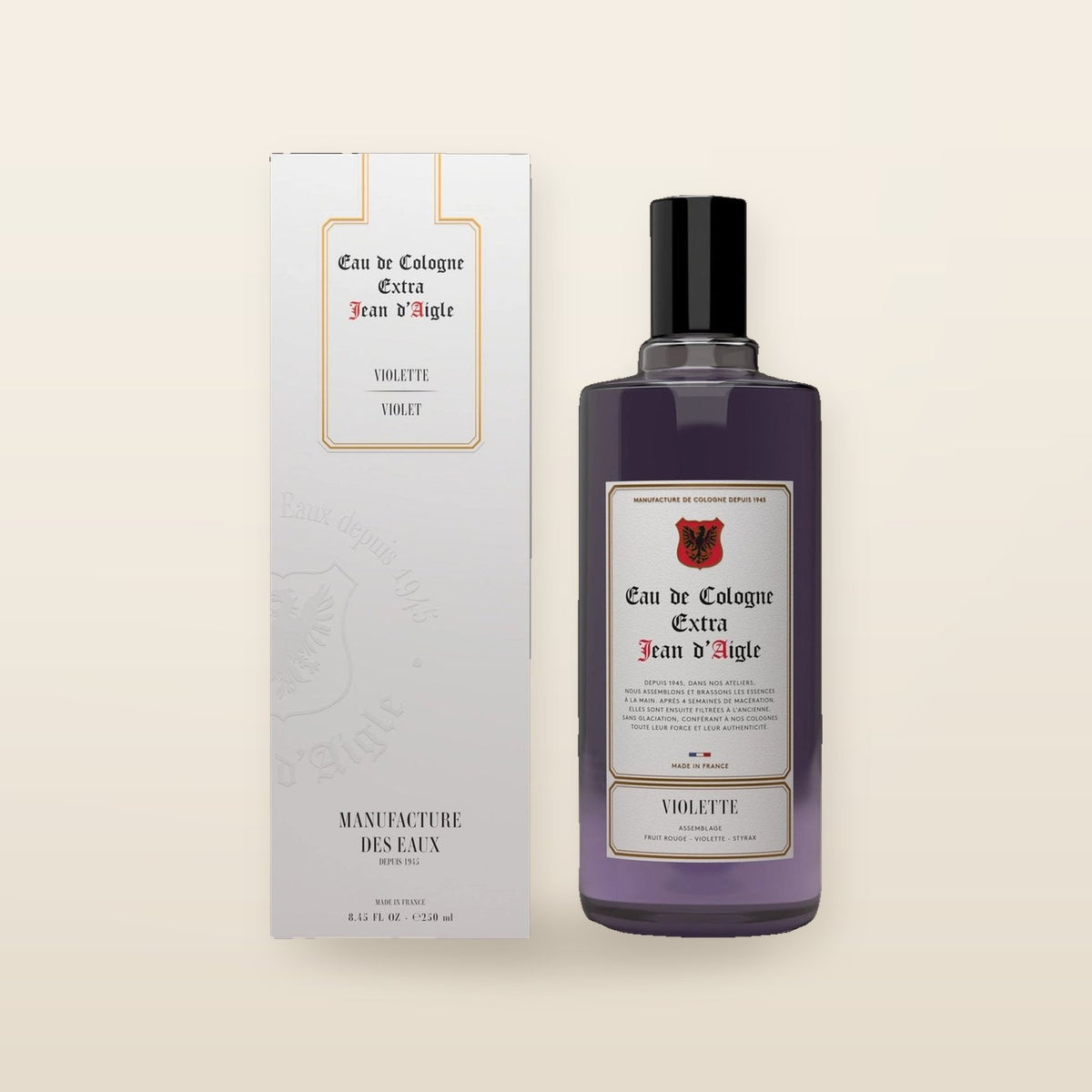 Extra Violettes Eau de Cologne - 250 ml - Jean d'Aigle 
