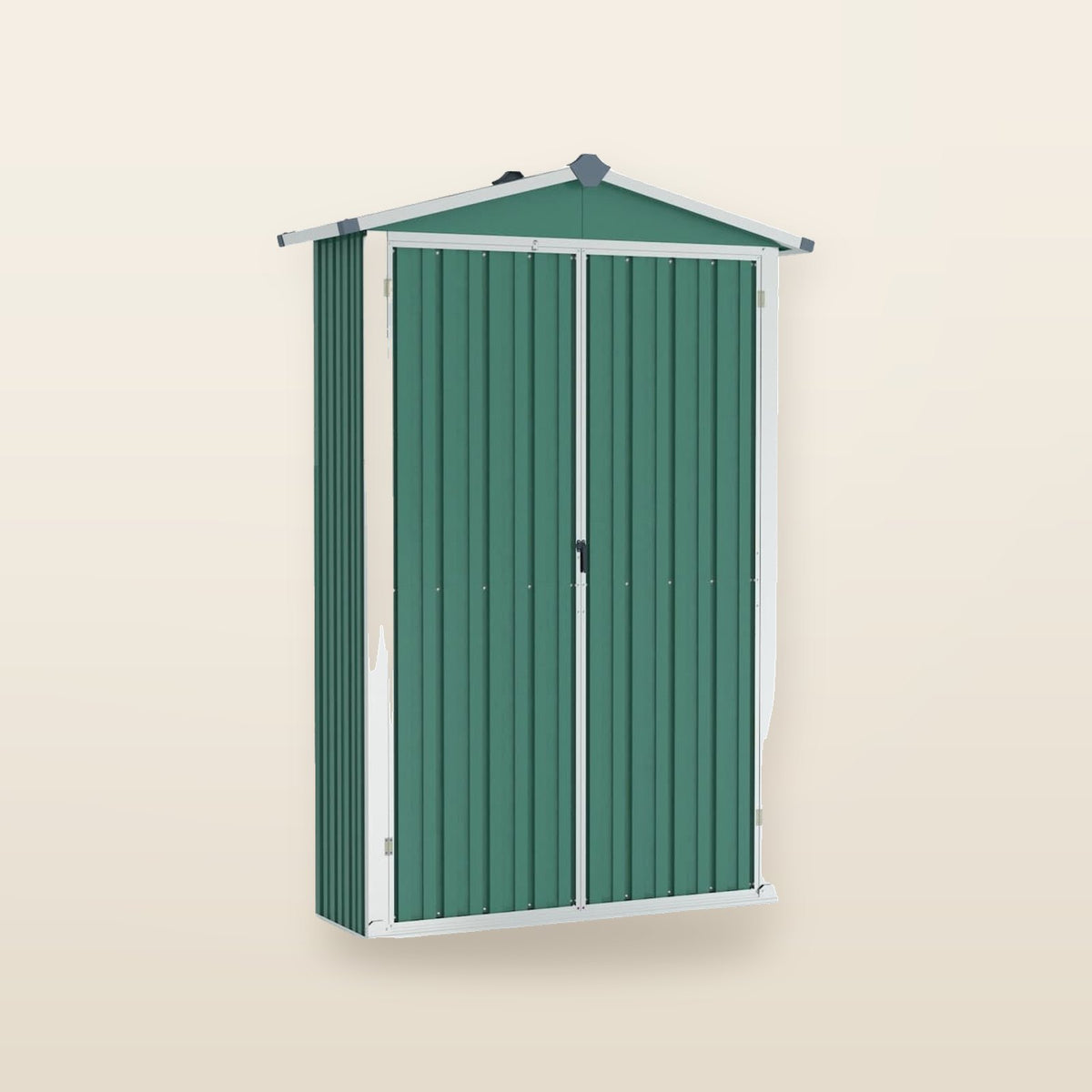 Abri de jardin en acier galvanisé - Compact et résistant Vert