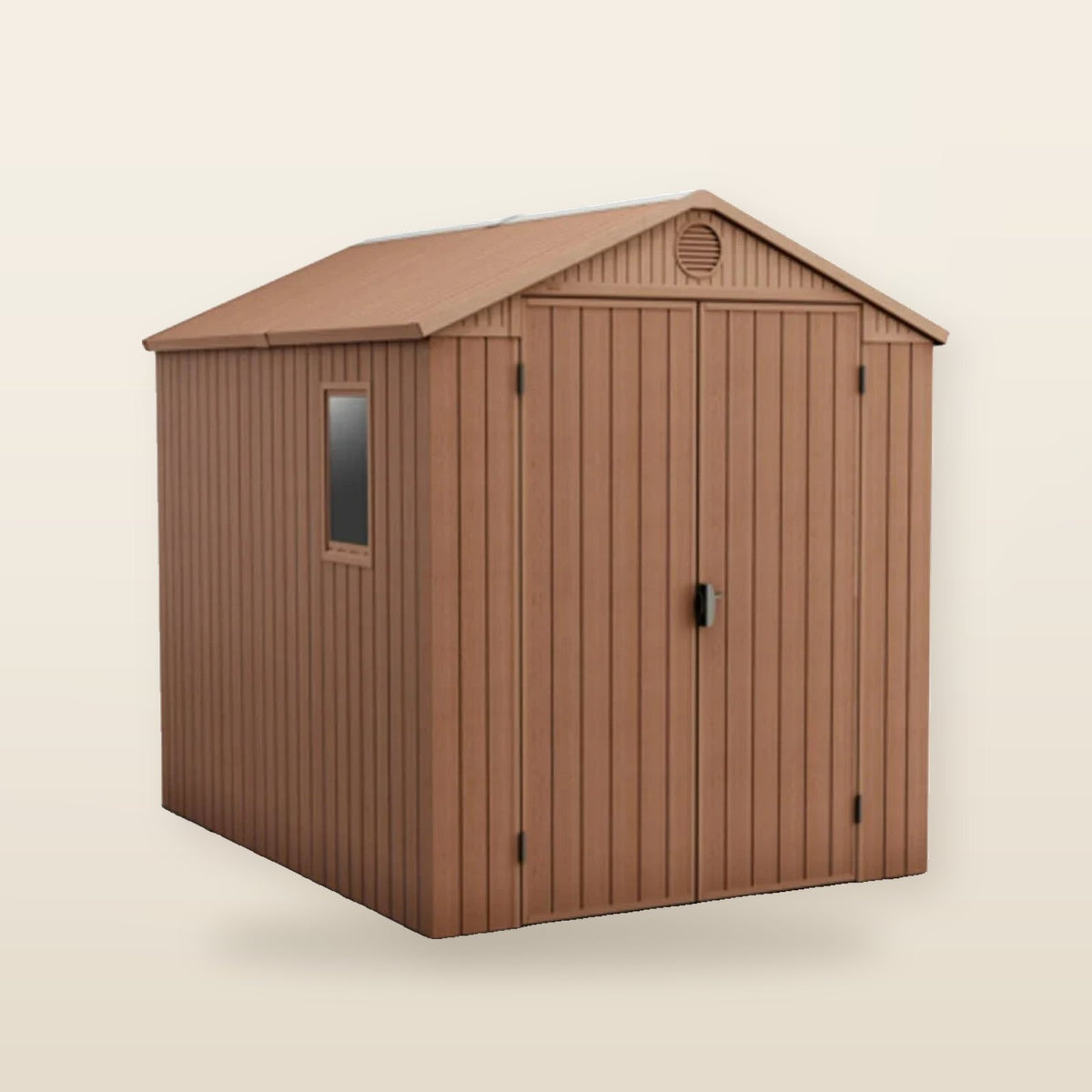 Keter Darwin – Abri de jardin 4×6 ou 6×8 marron