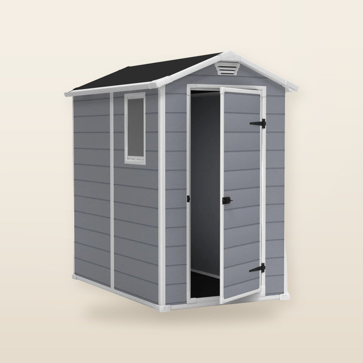 Abri de Jardin Keter Manor 46 Gris - Compact & Résistant Gris