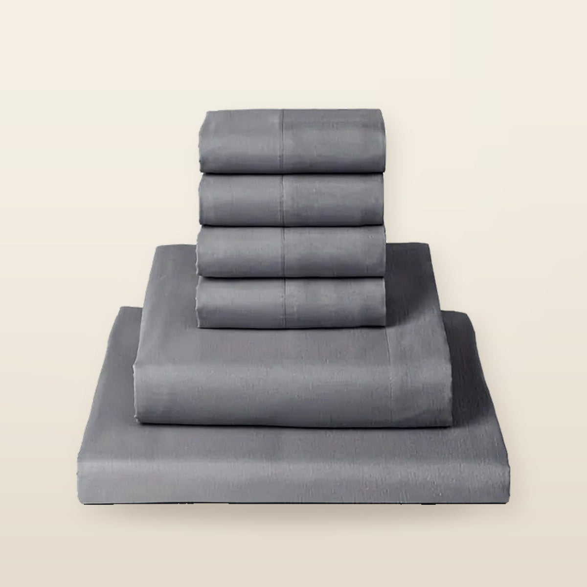 Ensemble de Literie de Refroidissement d'Été 6 Pièces en Fibre de Bambou et Microfibre