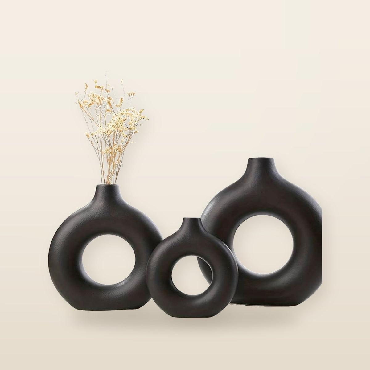 Ensemble de Vases en Céramique en Forme de Cercle
