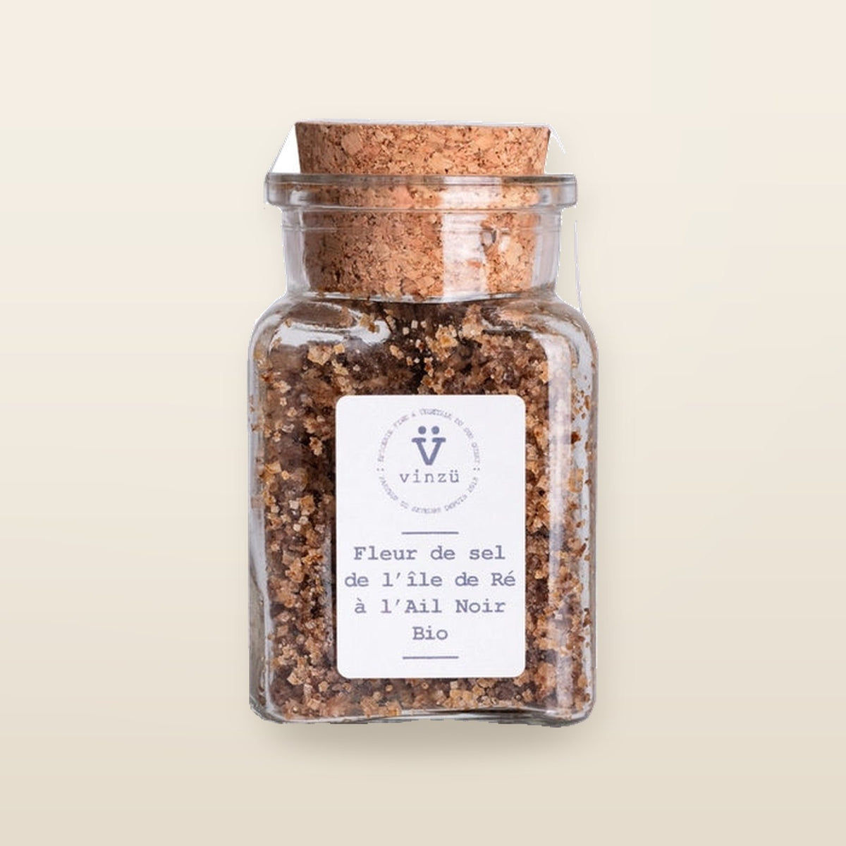 Fleur de sel from the Isle of Ré with black garlic - Vinzü