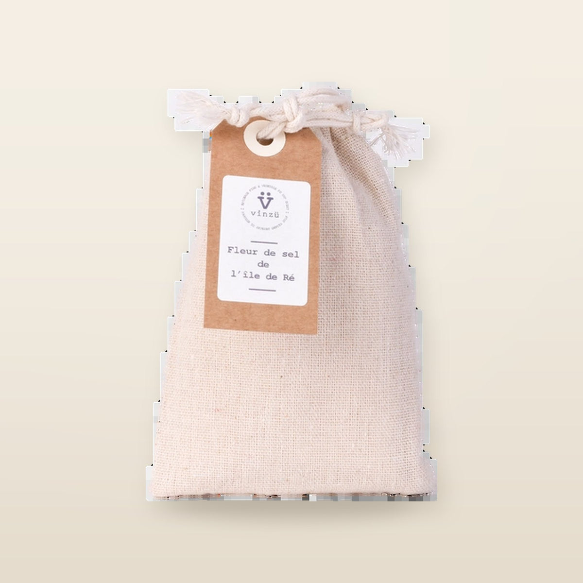 Fleur de sel sac en lin 200 g