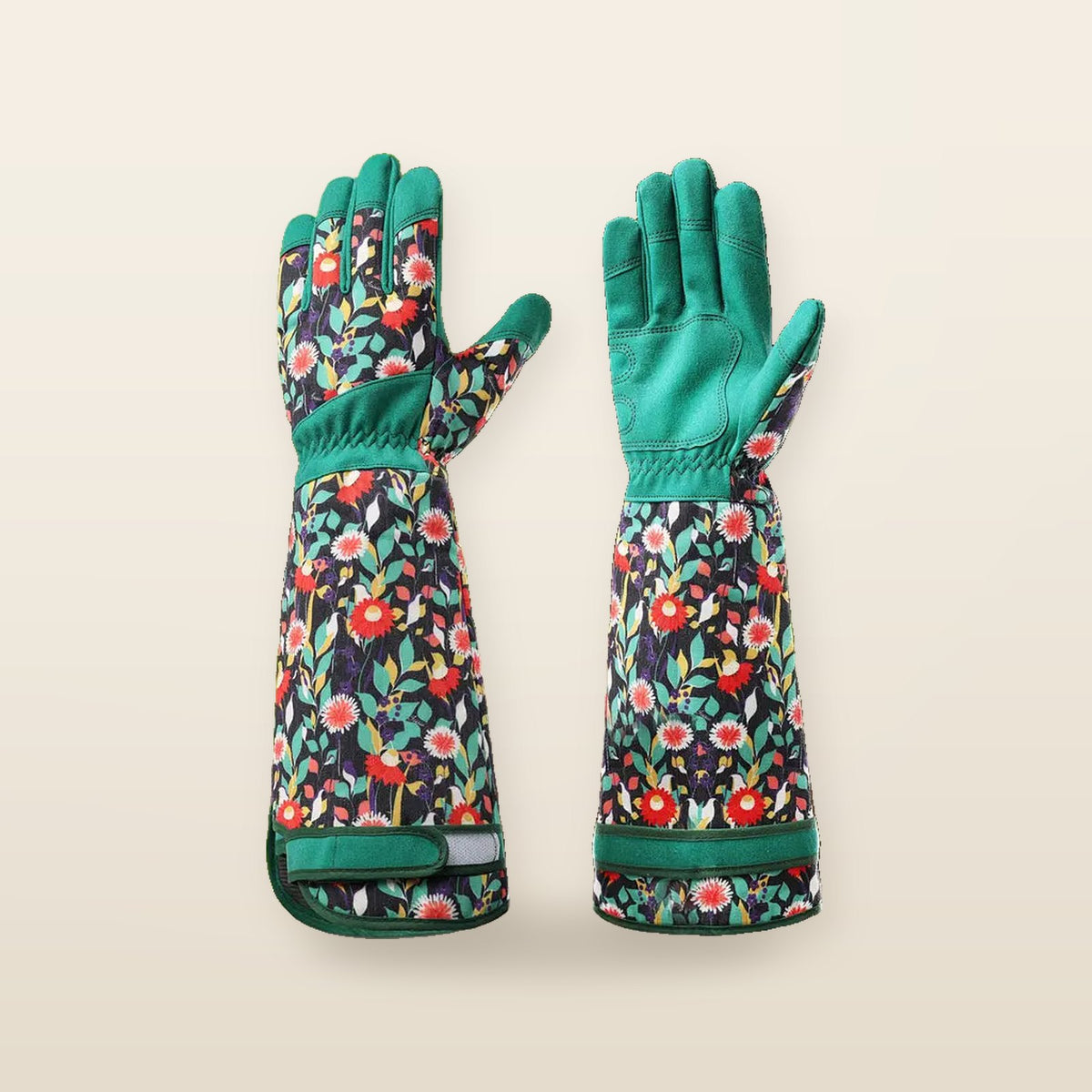 Gants de Jardinage Respirants à Manches Longues – Imprimé Floral