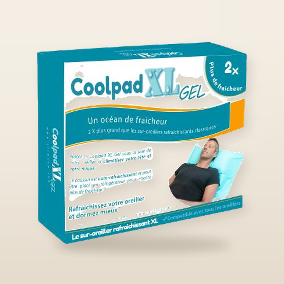 Großes Kühlkissen mit Gel, das Coolpad XL Gel