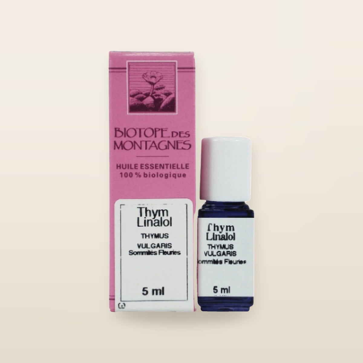 Huile Essentielle Bio Thym Linalol 5 ml de Biotope des Montagnes